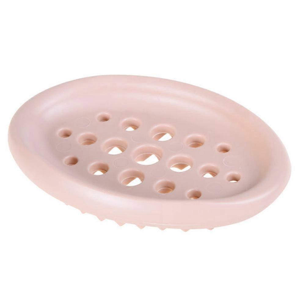 Silicone Soap Draining Dish for Bathroom with Assorted Colors and Construction 3 Pcs