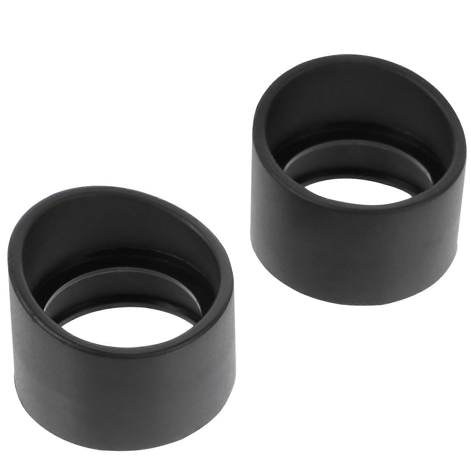2 Pcs Rubber Eye Shield Eye Guards Cups Eyepiece Covers for Microscope Use