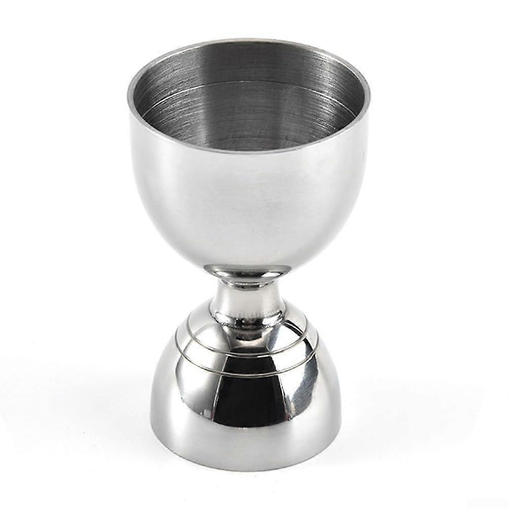 Stainless steel cocktail measuring tool with precise measurement options of 28g and 57g (Silver)