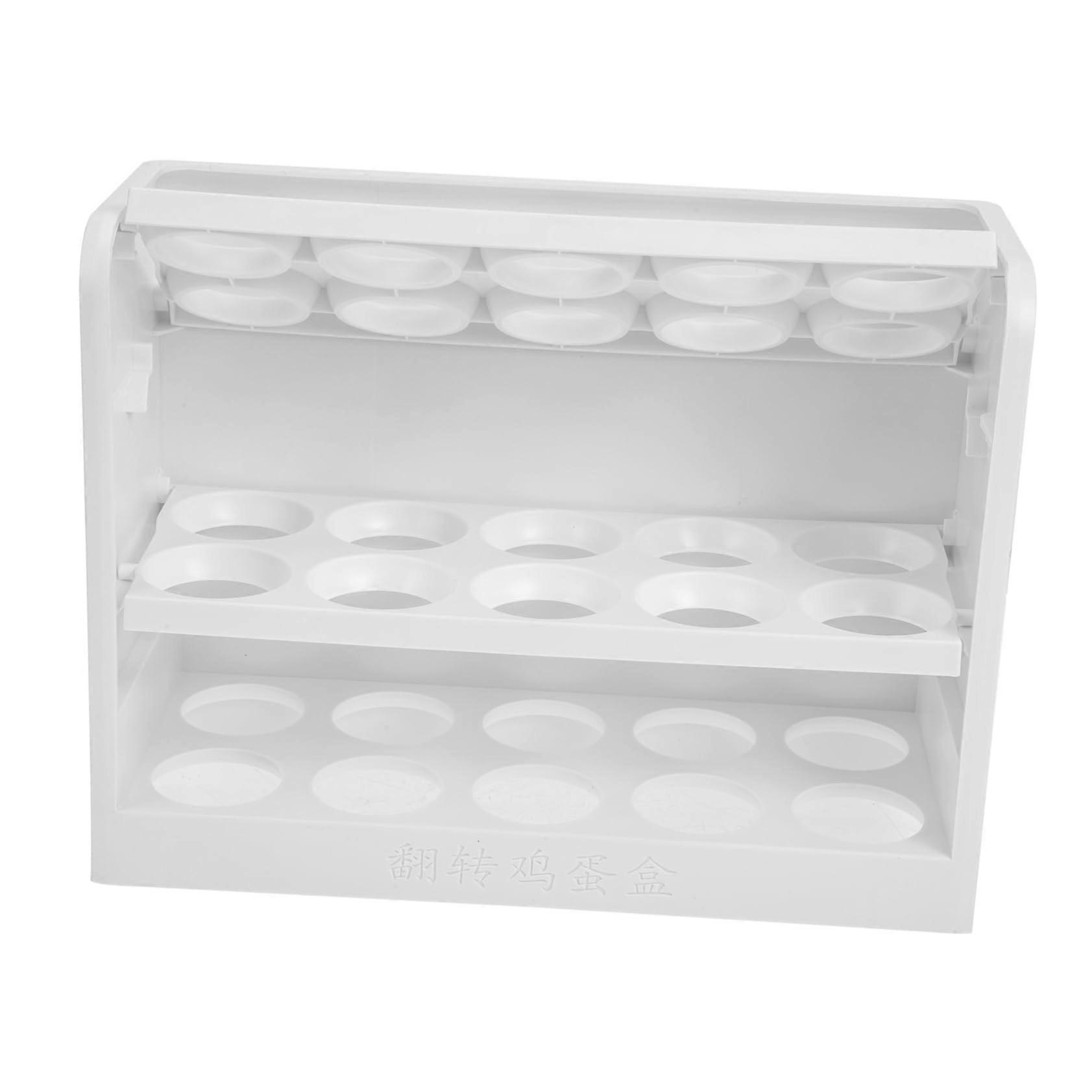 Egg Storage Tray Large Egg Organizer for Refrigerator Vertical Design Egg Holder for Optimal Freshness and Kitchen Protection