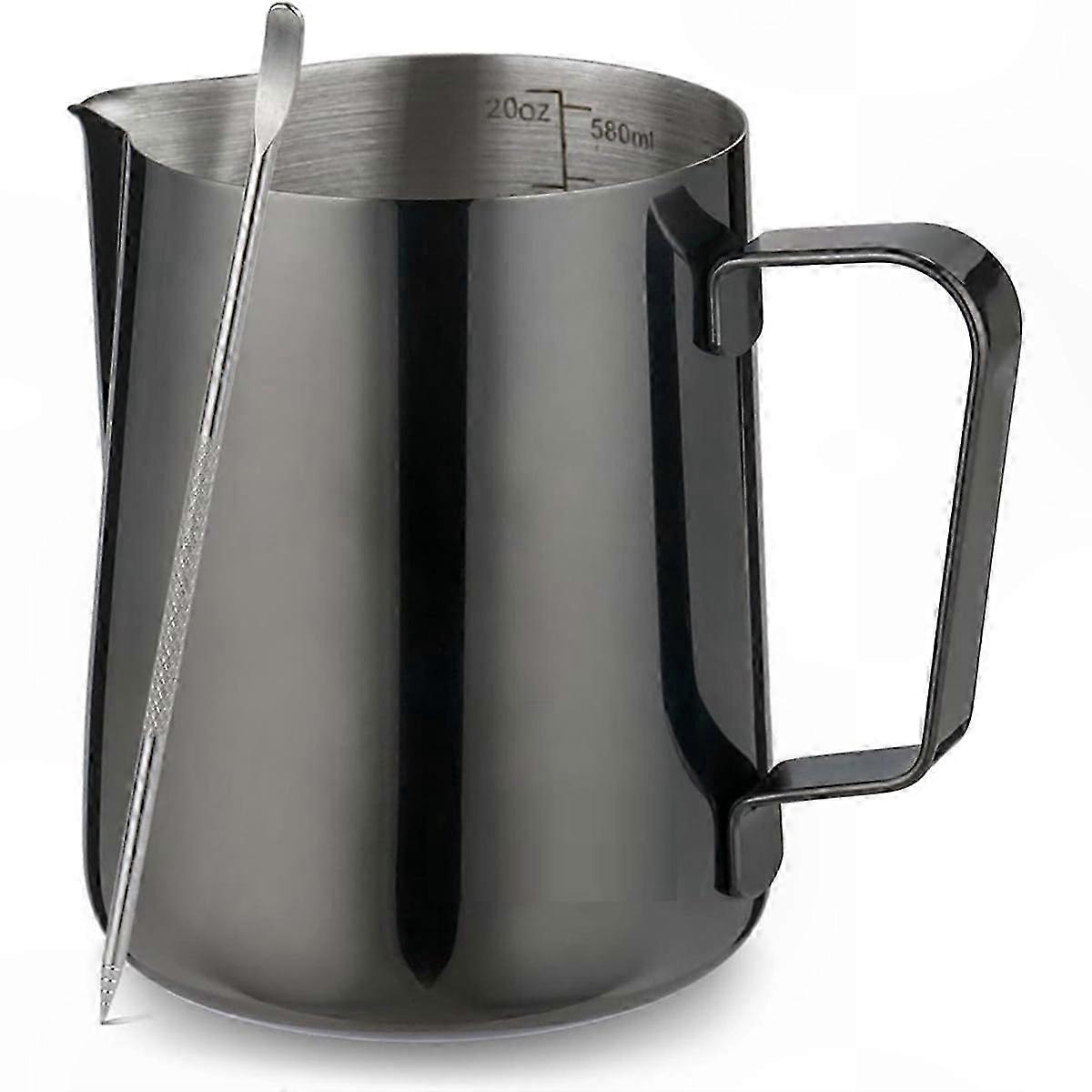 600ml Stainless Steel Frothing Pitcher for Coffee and Latte Art
