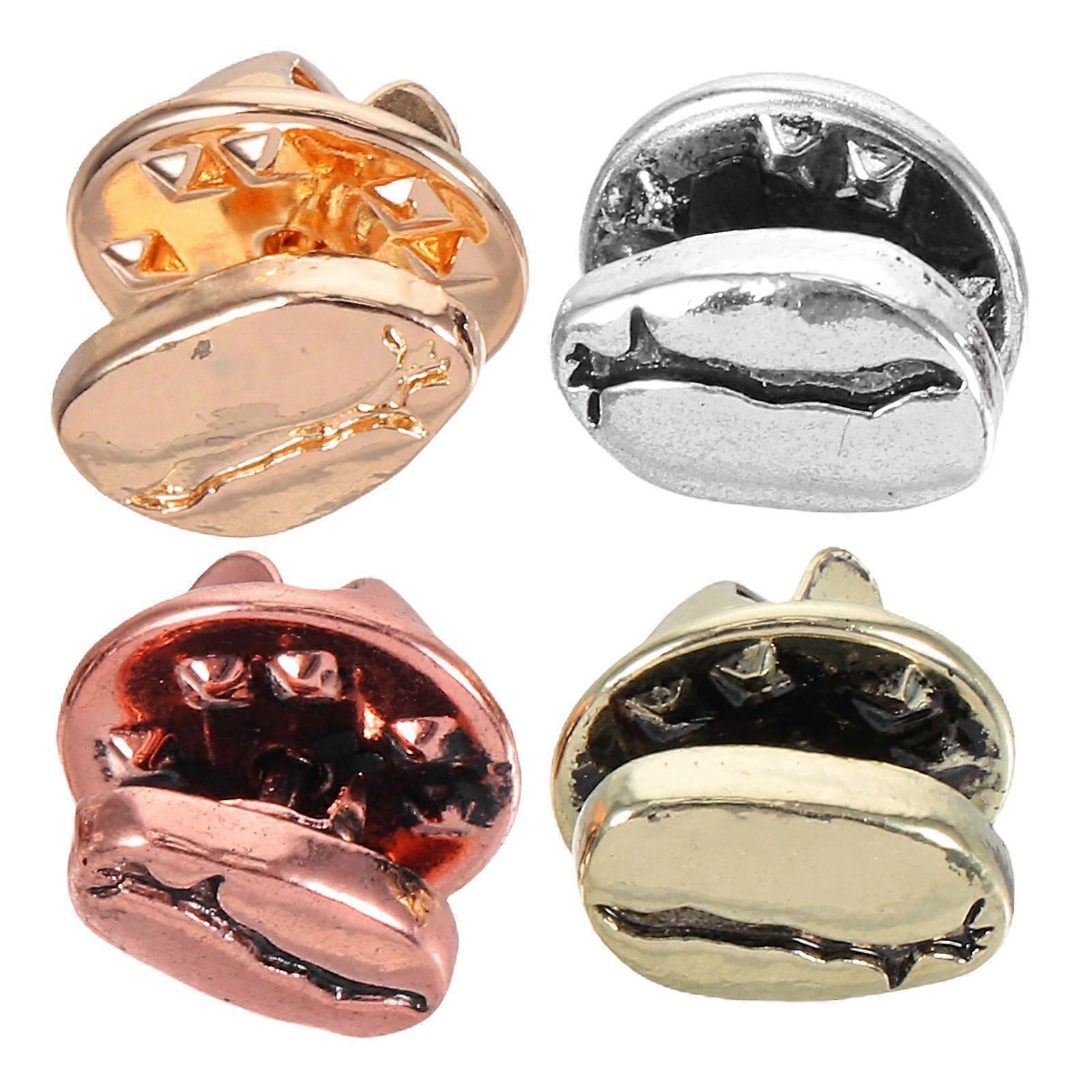 Coffee Beans Shape Brooch Pins with Assorted Color Great for Decor and Gifts 4 Pieces