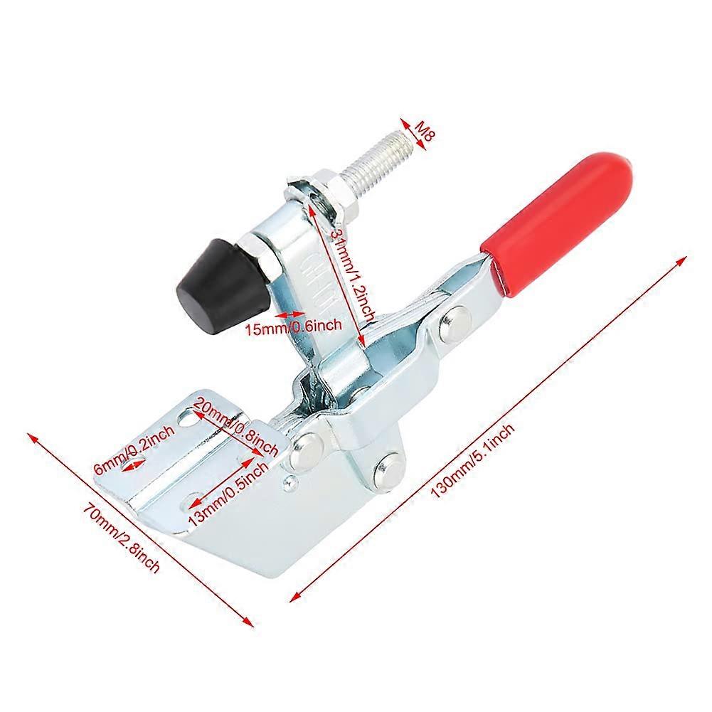 Iron Zinc Plated Quick Fix Toggle Clamp 100kg Vertical Hand Tool