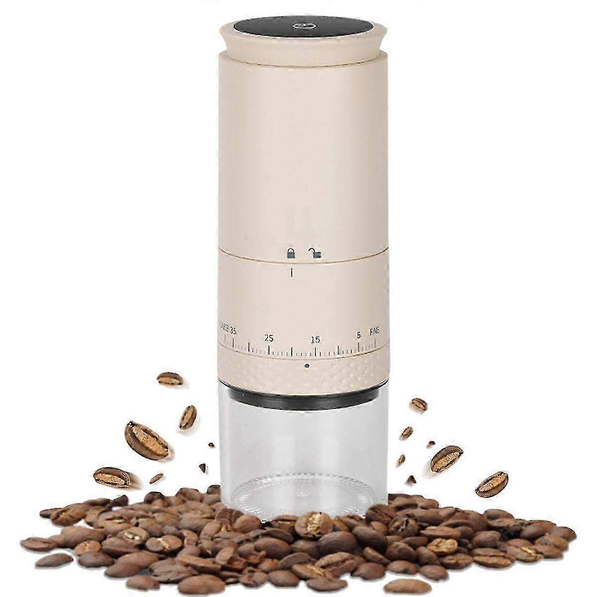 Moulin à café compact rechargeable USB avec paramètres réglables - Moulin électrique portable pour grains de café frais