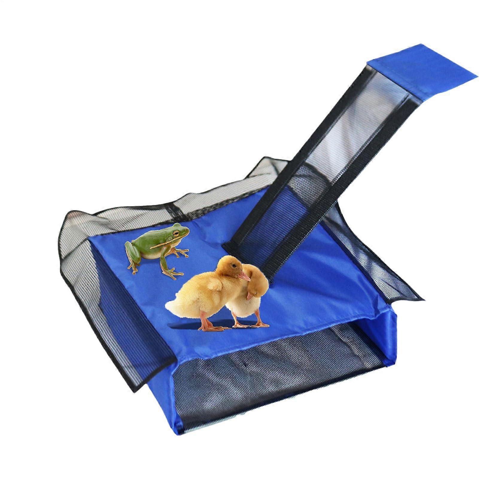 Pool Animal Escape Ramp with Ladder Steps for Pet Safety, Floating Leaf Catcher, 71 x 33 x 12 cm