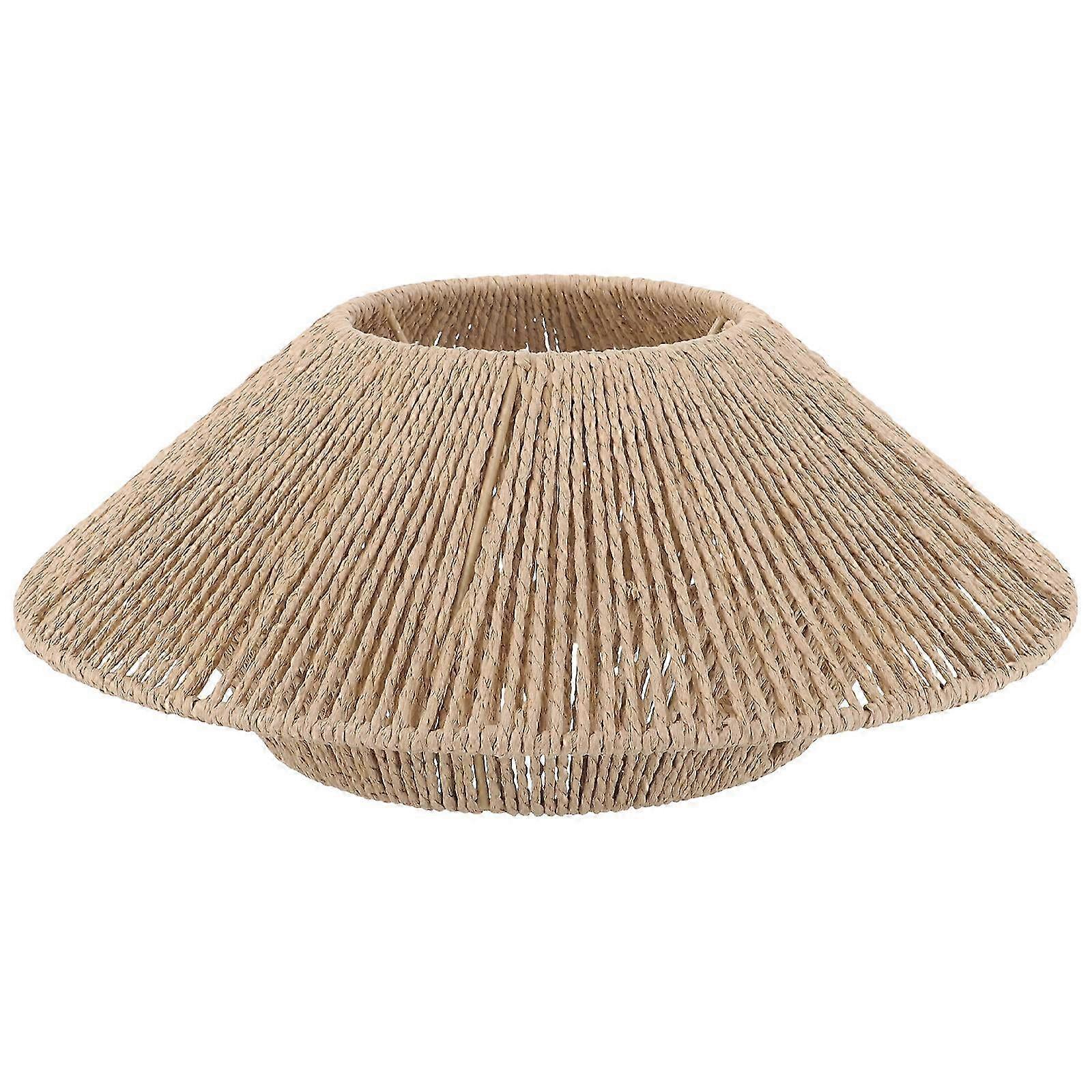 Ceiling Light Shade E27 Socket Indoor Light Cover Simulated Rattan Lamp Shade