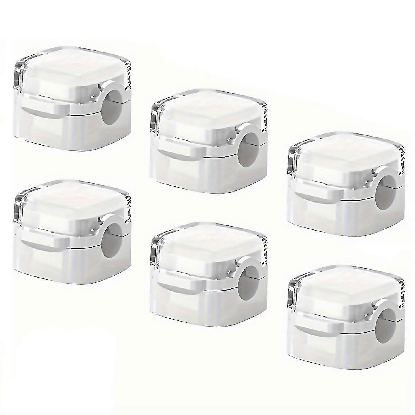 For 6 Pack Magnetic Cable Clips Under Desk Cable Management