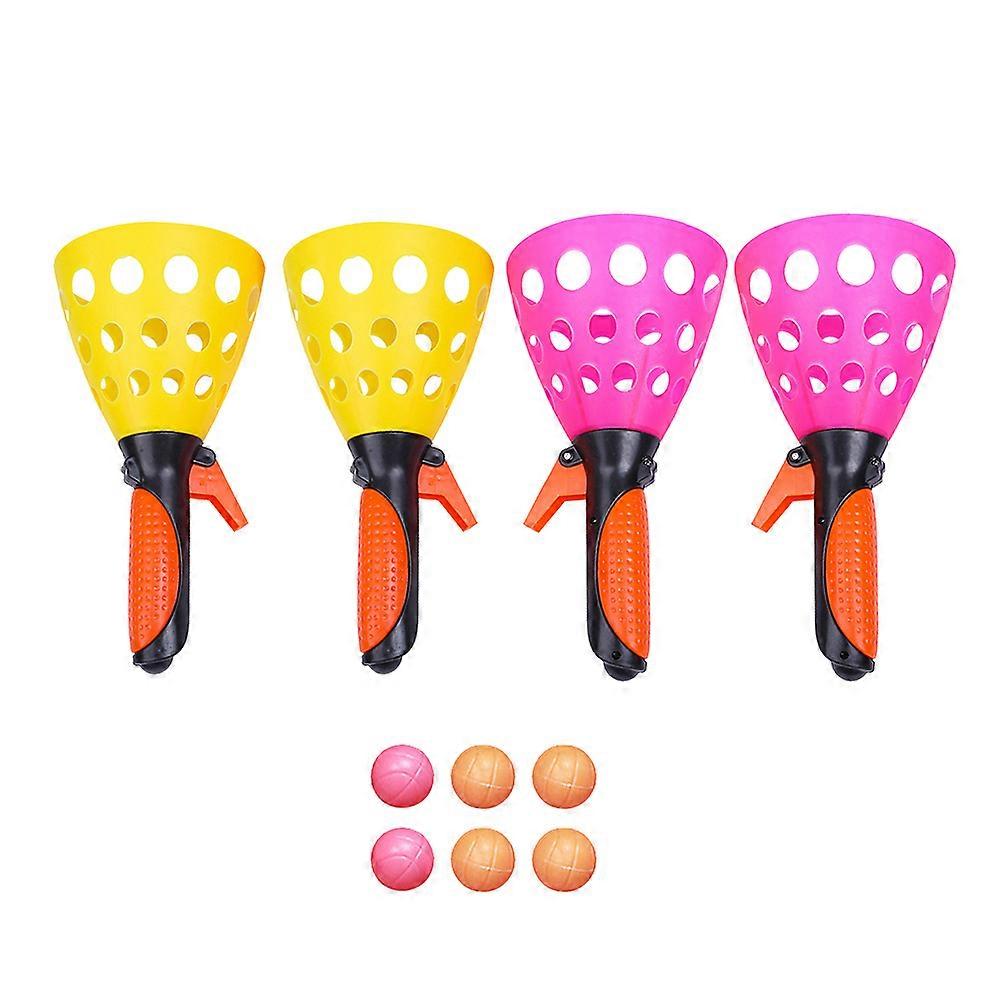 Catch And Toss Game Activity For Children Adults In Assorted Color For Engaging Outdoor Fun 4Pcs
