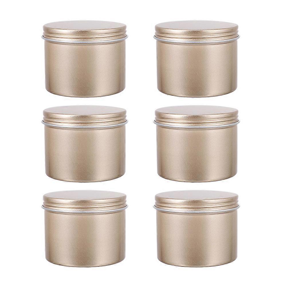 Aluminum Storage Cans with Lids   Lightweight Durable Containers for DIY Crafts, Candles, Tea, and Accessories Organization (6pcs)