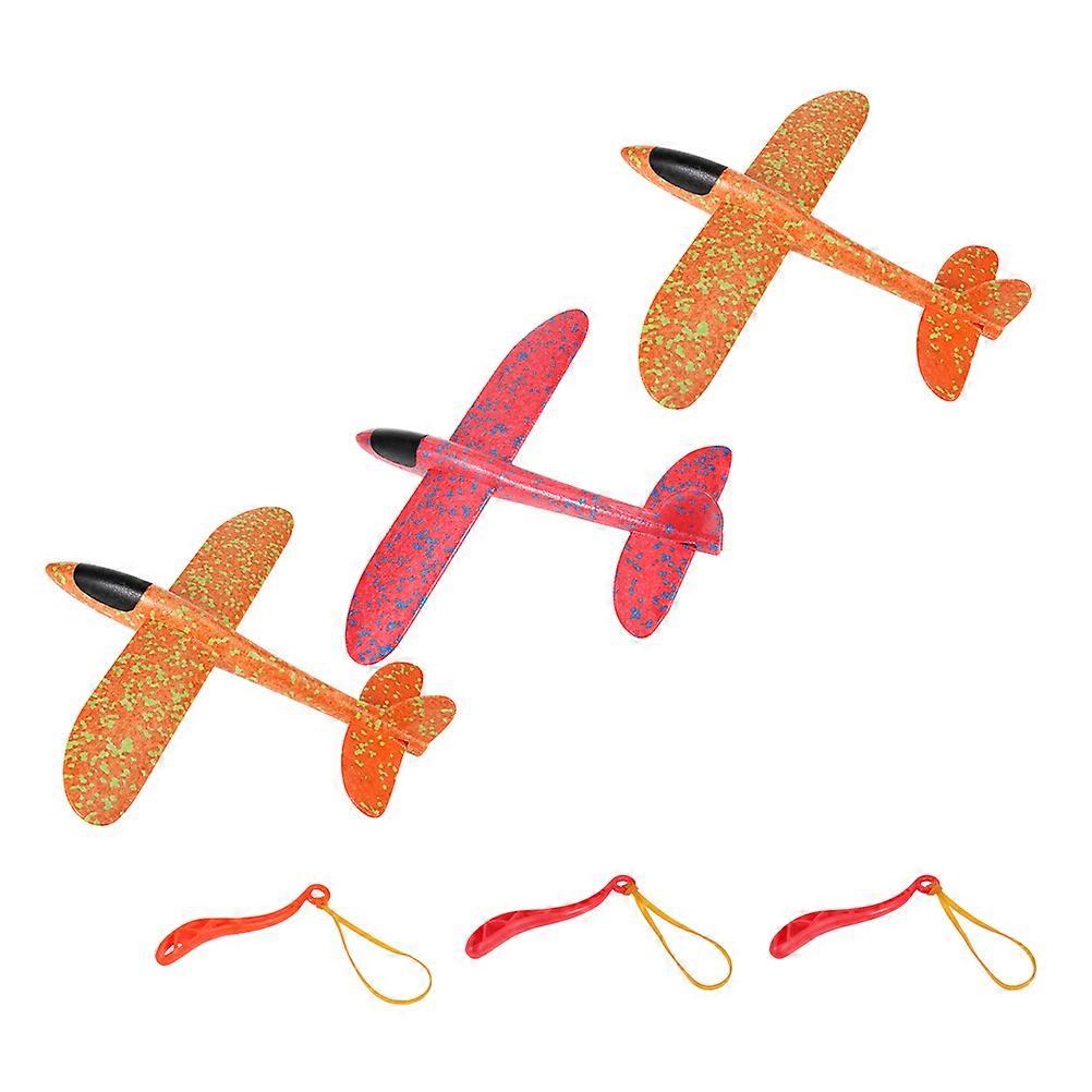 Foam Hand Toss Catapult Airplane – Lightweight Glider with Flexible Material, Cartoon Design, Easy Assembly, Outdoor Flying Fun