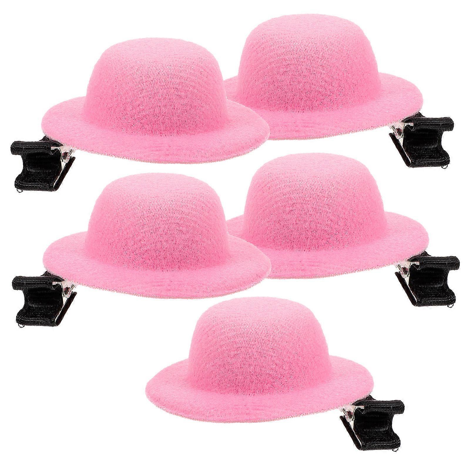 Jazz Style Mini Hair Clips For Girls Suitable For Weddings And Theme Parties 5Pcs Decorative Clips