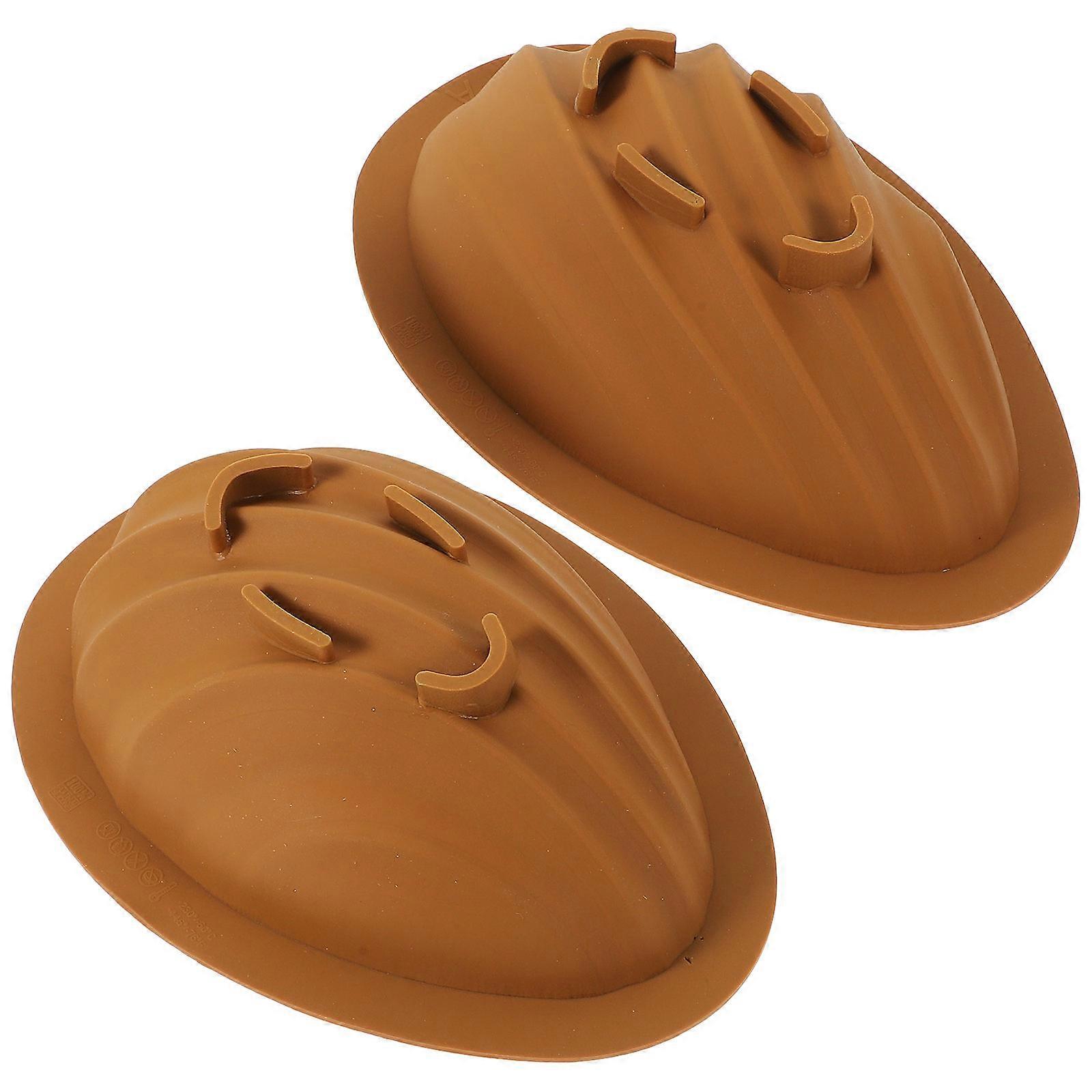 Brown Silicone Easter Egg Mold for Kitchen Use Perfect for Baking Candy Making and Cheese 1 Set