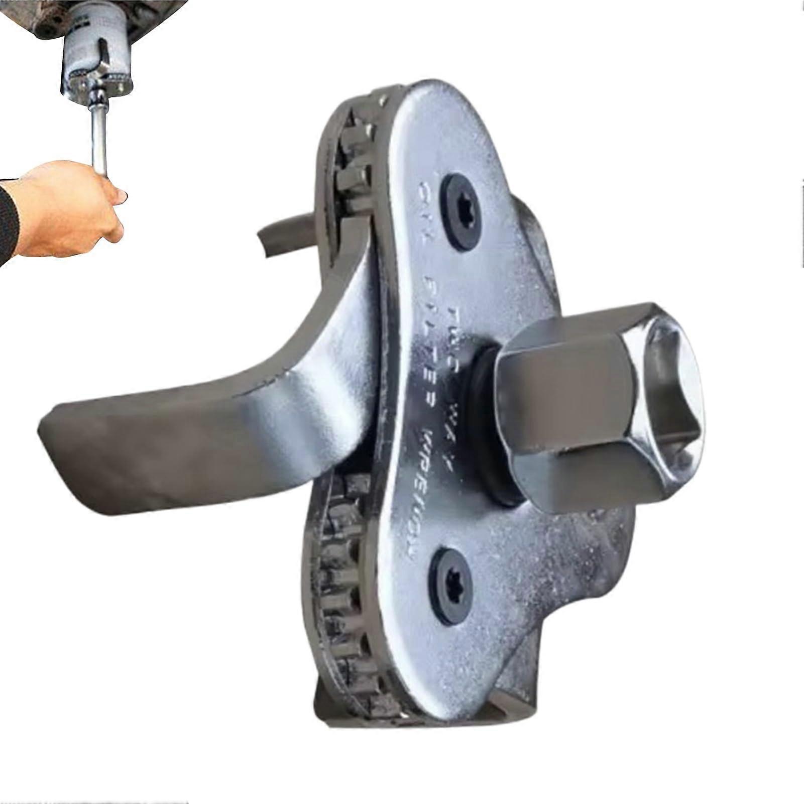 Oil Filter Removal Tool | Triple Oil Filter Head with Flat Slider for Vehicle Injector Reset and Engine Maintenance