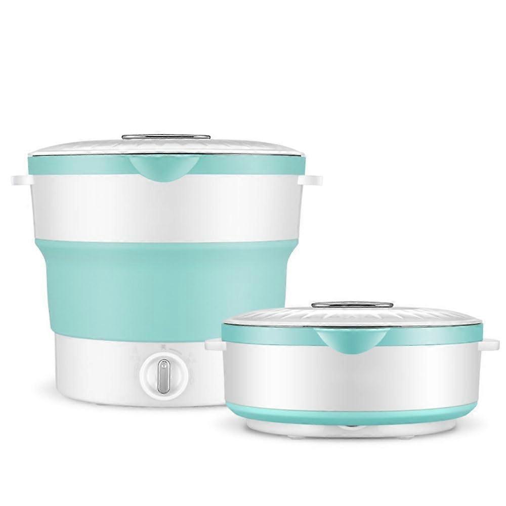 1.2L Portable Folding Electric Travel Kettle Silicone Water Boiler with Dry Protection and Steam Cooking Function