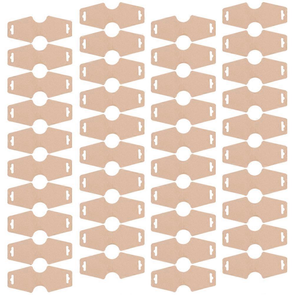 200Pcs Brown Kraft Paper Jewelry Display Cards for Hanging Use Lightweight Durable