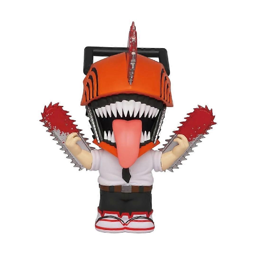 Hucha con temática de Chainsaw Man de anime