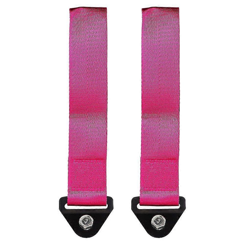 2pcs Decorative Tow Strap Universal Tow Straps  Easy Installation Car Modifications Towing Strap Decor for Enhance Your Car Look