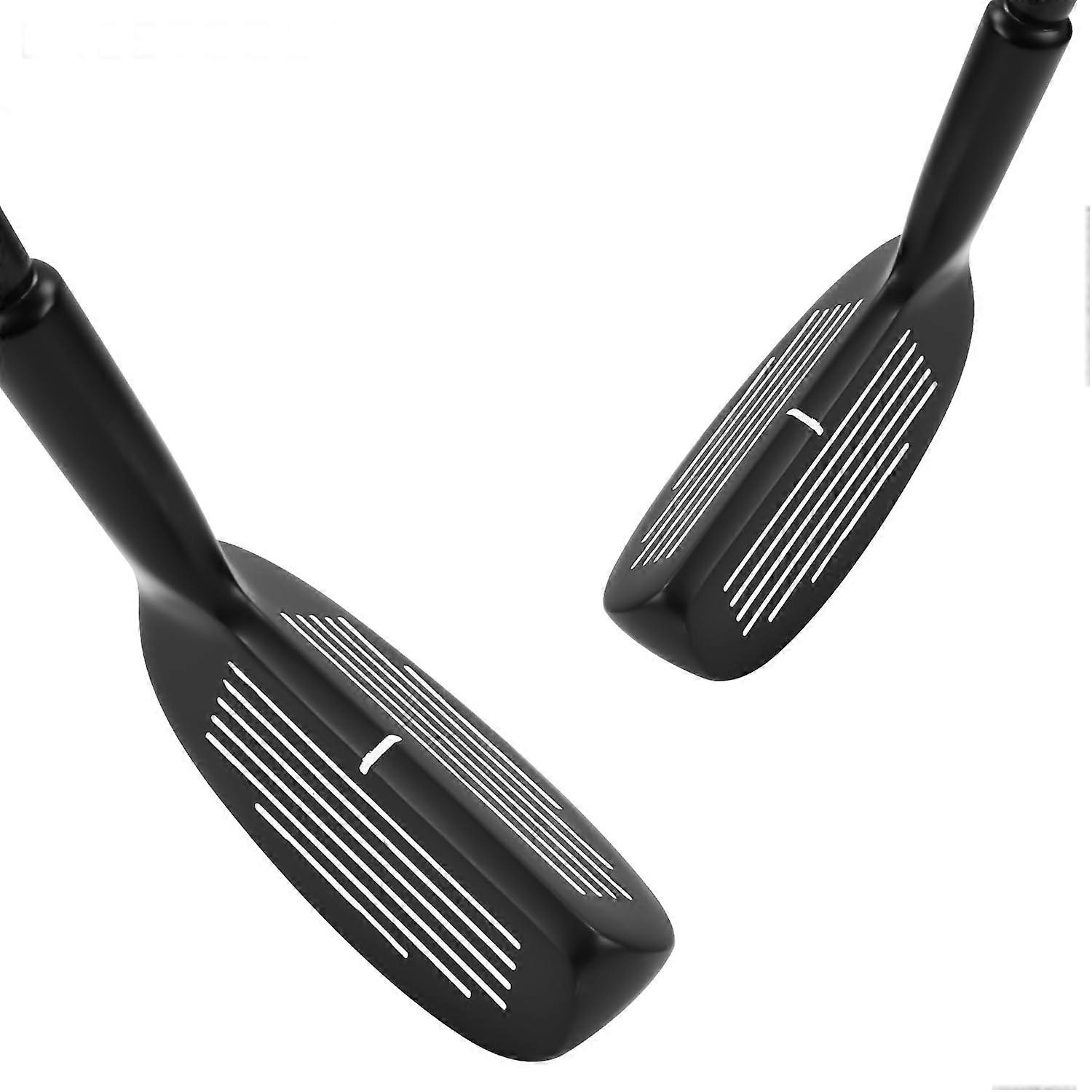 Golf Chipper Golf Club Double Sided Adjustable Golf Chipper Telescopic Golf Club for Men Women Child Black