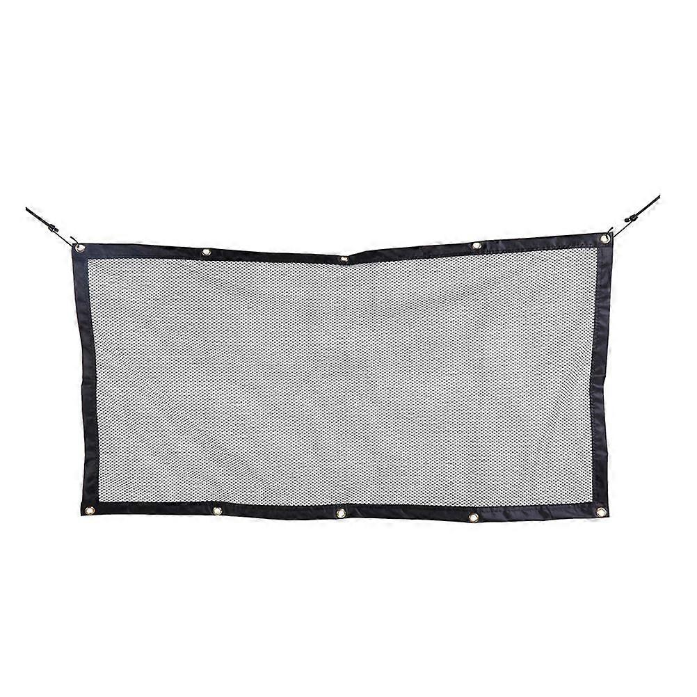 Dog Safety Fence Separation Guard Mesh Safety Foldable Dog Fence Net for Car Home (Black)