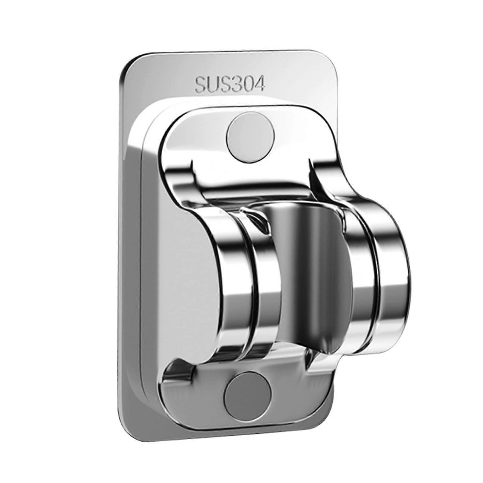 Shower Head Holder Stainless Steel Adjustable Height and Angle Handheld Bracket Compatible with Most Shower Wands