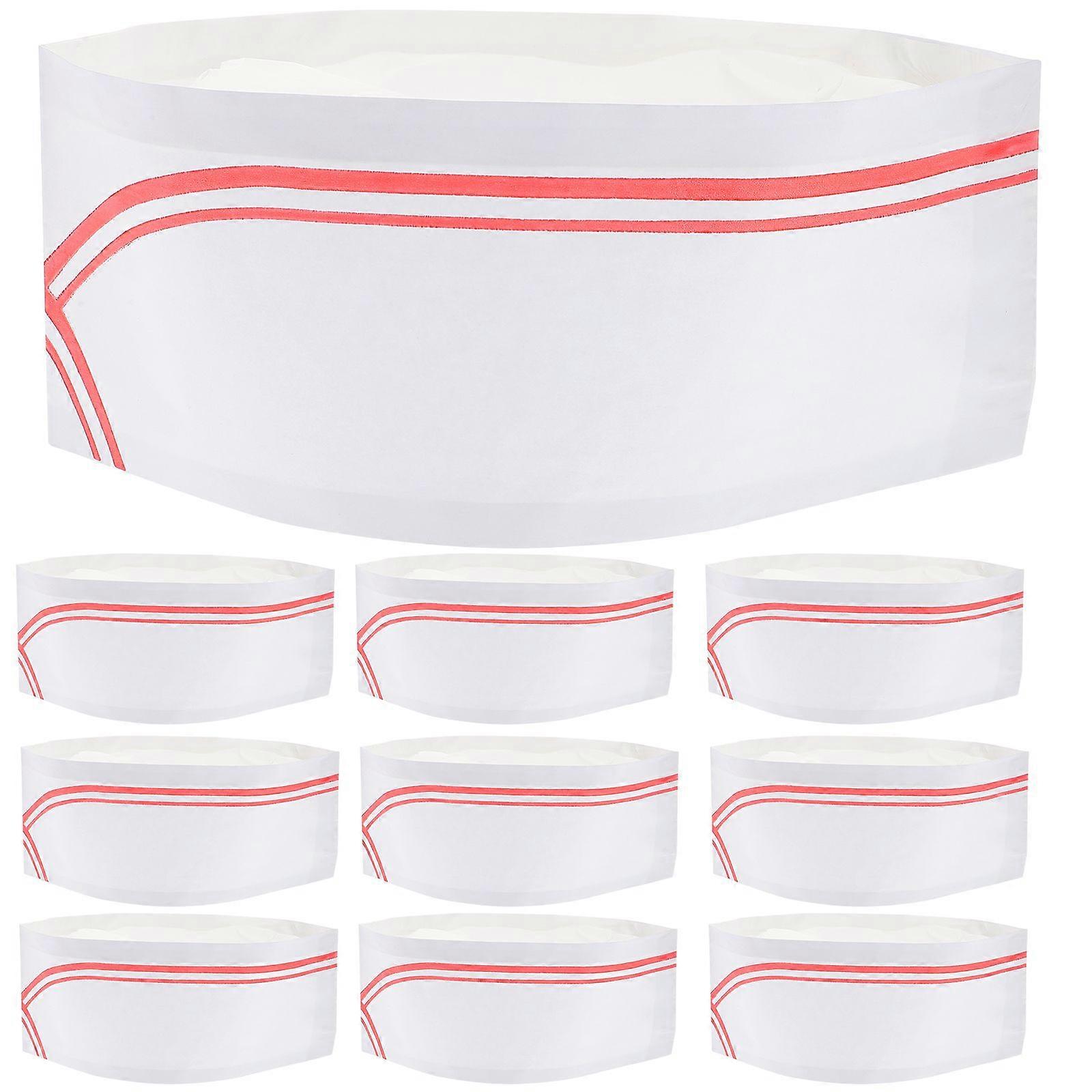 40pcs Gorros de Chef Desechables Accesorios de Cocina Simples para Cocineros Azul
