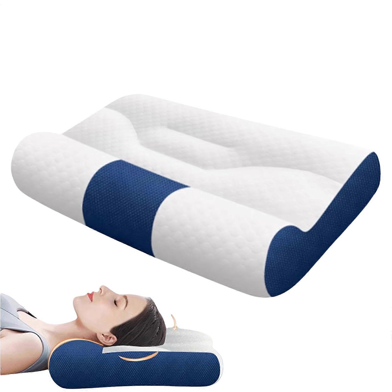 Goose Down Cervical Neck Support Pillow for Sleeping, Ergonomic Memory Soft Pillow for Sleep Enhancement