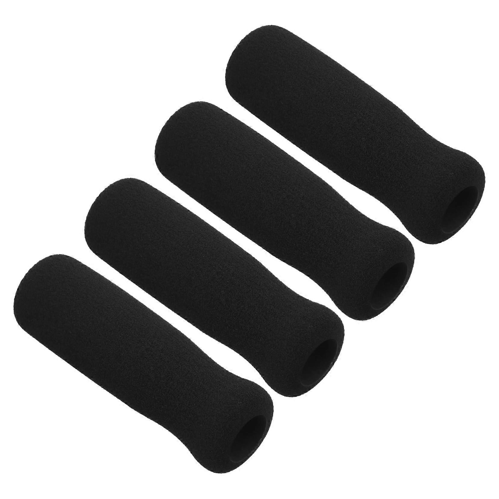 Non-Slip Grips For Walking Sticks 4-Piece Ergonomic Handles For Seniors Easy Install Lightweight Mobility Aid