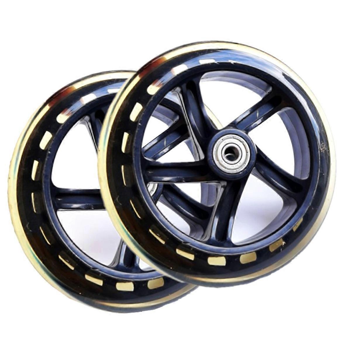 2Pcs Scooter Wheel 145mmx30mm PU Silent Wheel