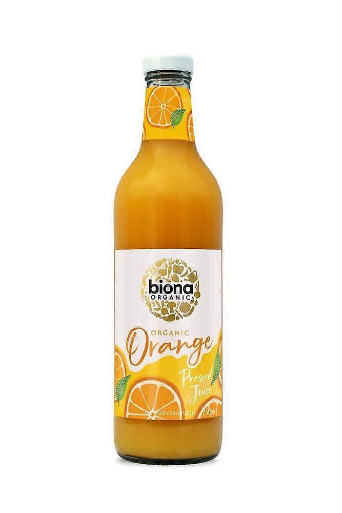 Biona Organic Orange Juice - Pressed 750ml - 4 Pack