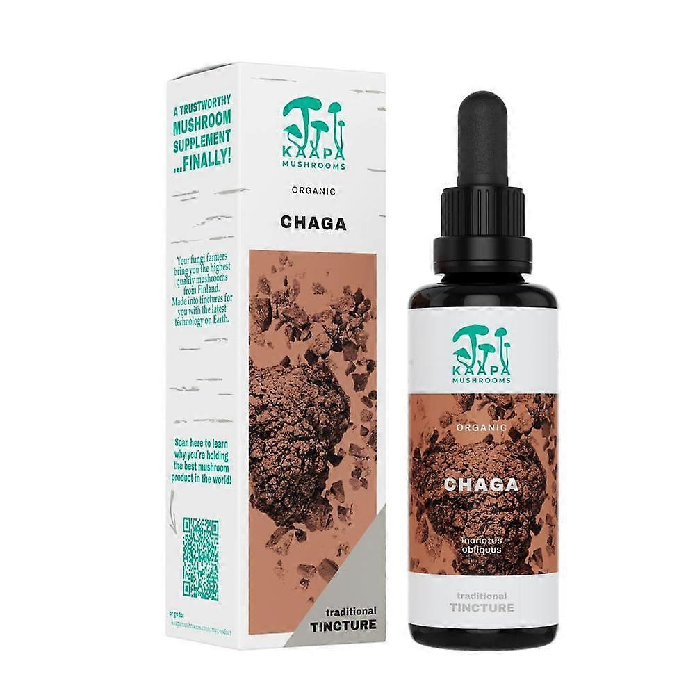 Kaapa Mushrooms Chaga Mushroom Organic Extract Tincture 50ml - 2 Pack