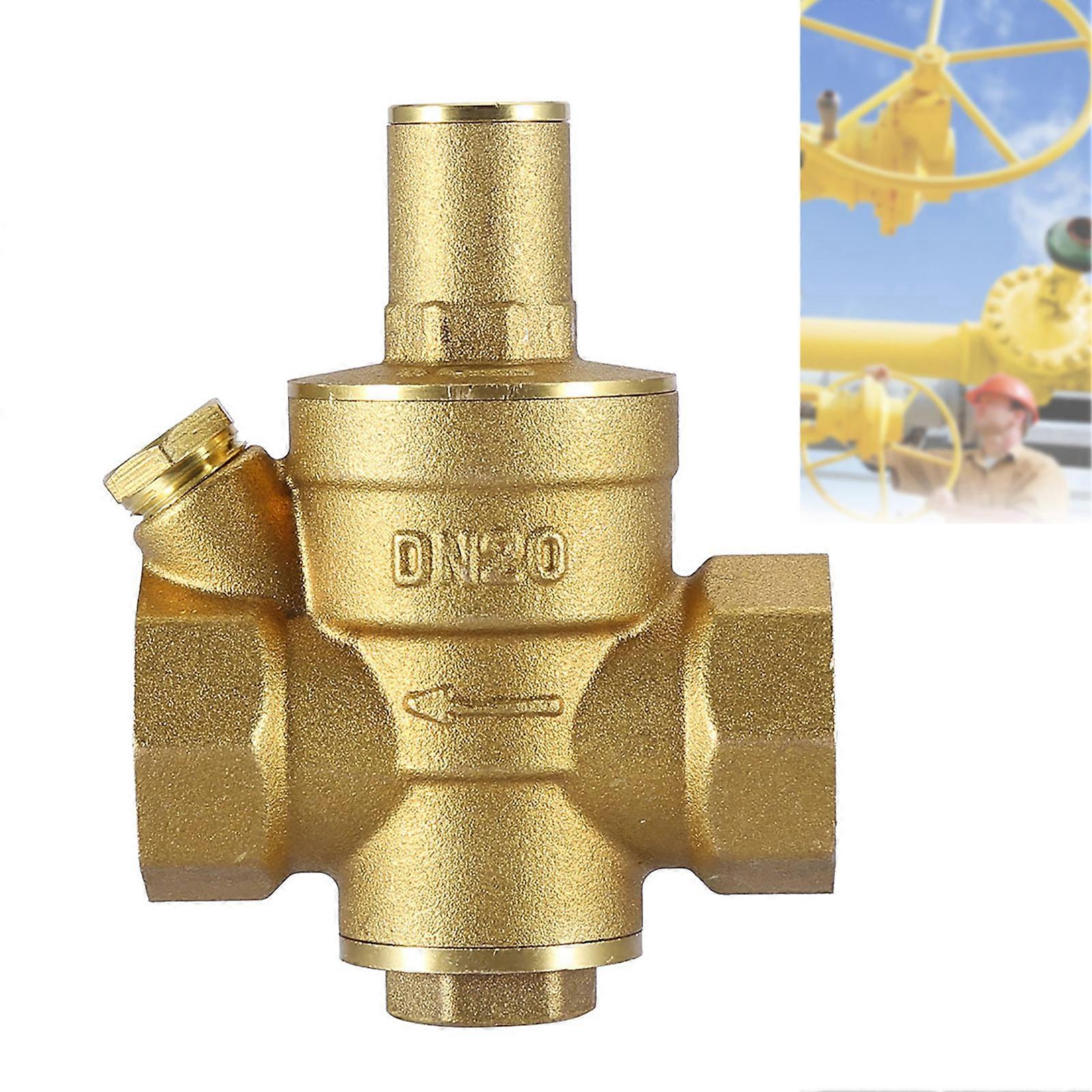 DN20 3/4" Brass Adjustable Water Pressure Regulator 1.6MPa