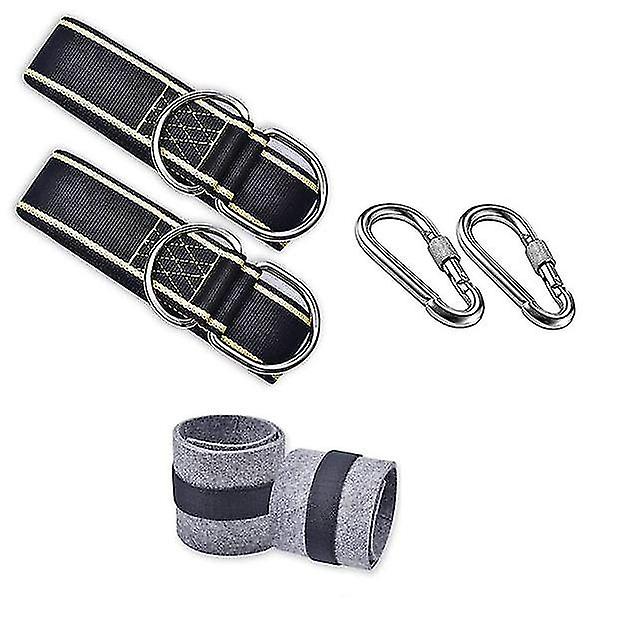 Outdoor Hammock Tree Swing Hanging Straps Kit,5ft With 2 Locking Carabiners And 2 Tree Protectors,for Swings & Hammocks