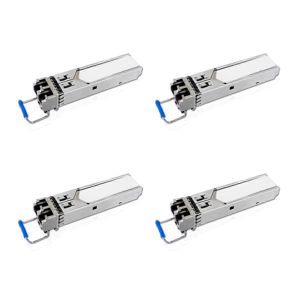 4X SFP Optical Module Gigabit Single-Mode Optical Module SFP--LX-SM1310 20KM Dual Fiber 1.25G for H3