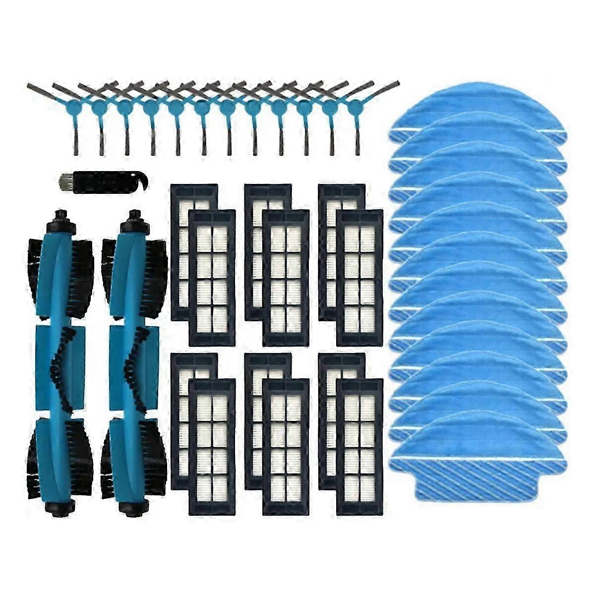 For 1X VXVC03- Robot Vacuum Cleaner Main Roller Side Brush Hepa Filter Mop Cloths Rag Accessories Replacement