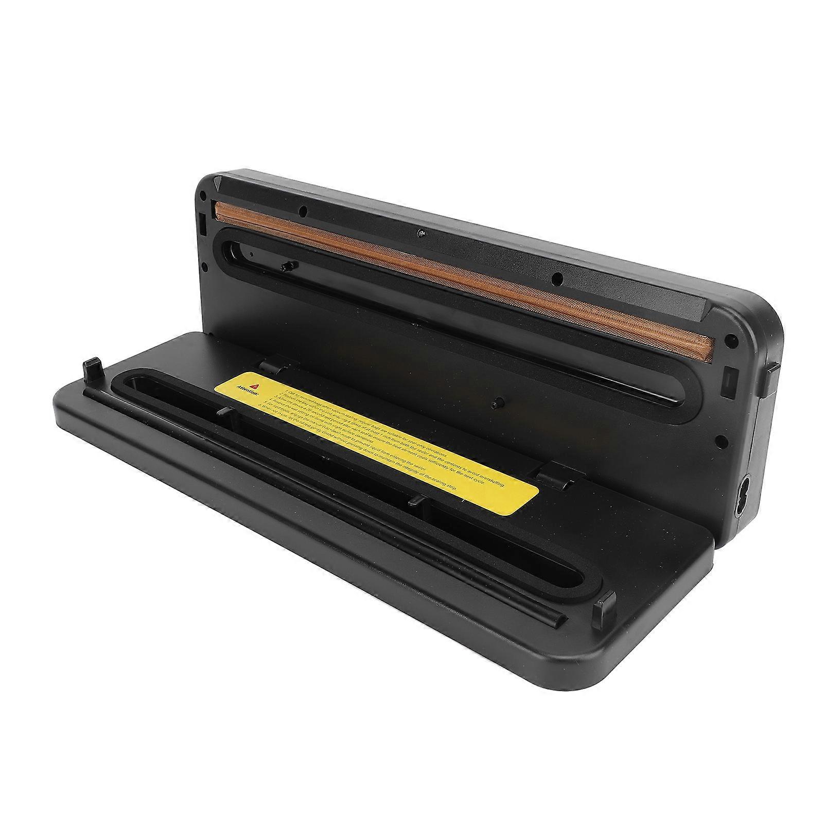 Vacuum Sealer Machine 9 Functions 120W 38.2x10.4x6.2cm Black