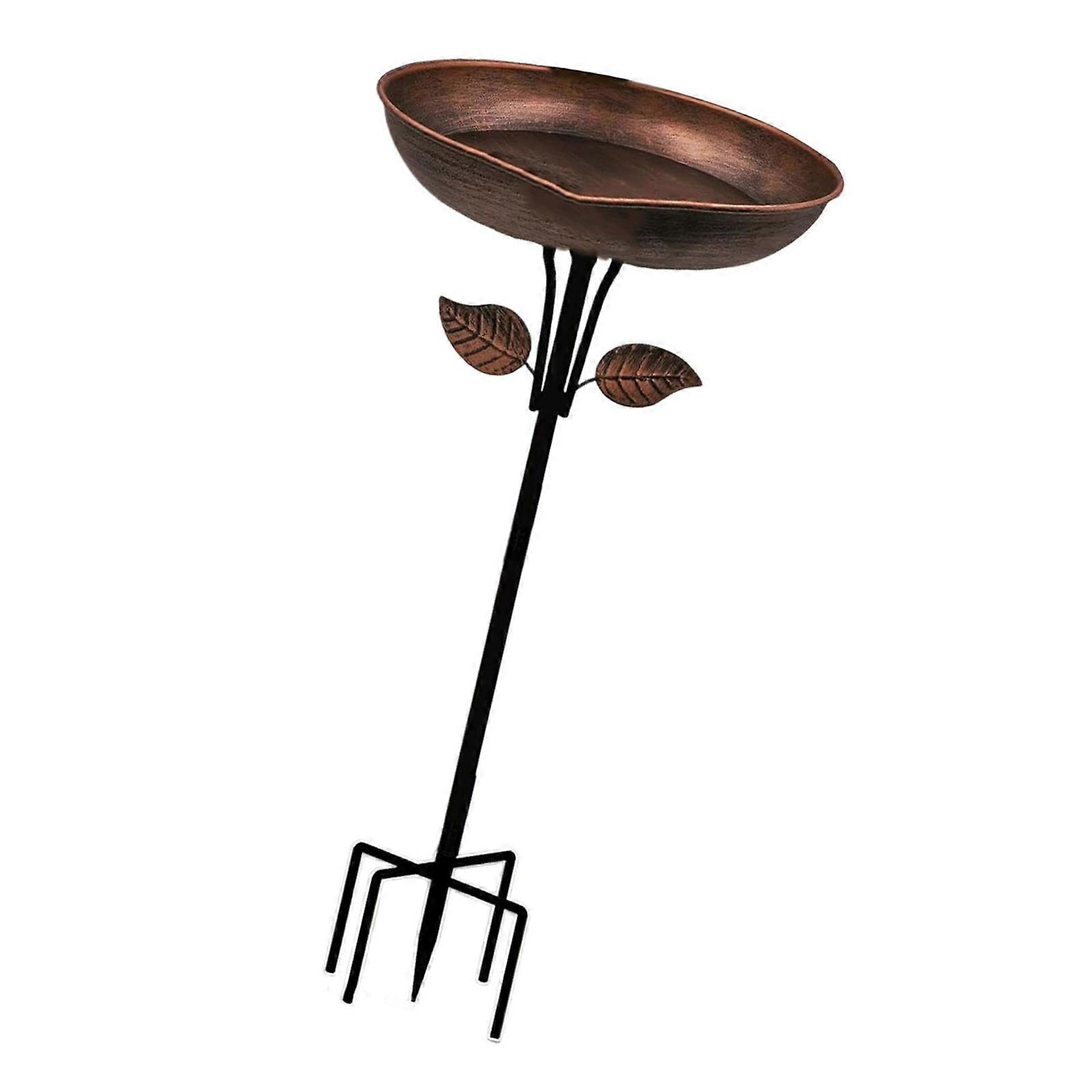 Elegant Bird Bath for Garden Patios and Yard Durable Weather Resistant Freestanding with Stable Prongs Base Multicolor
