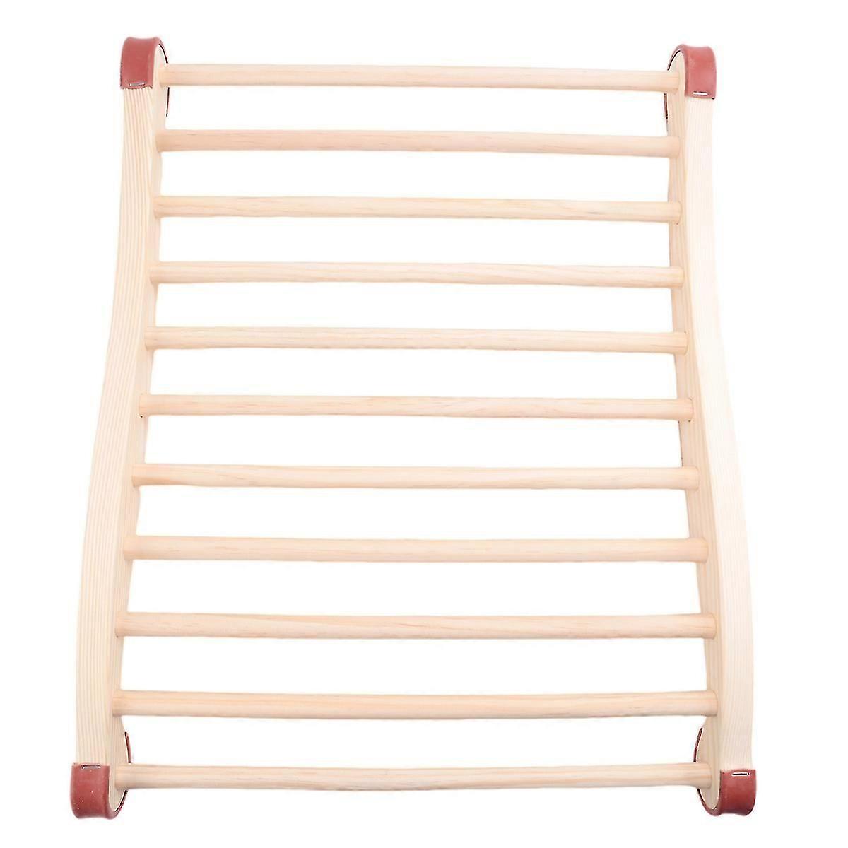 Sauna Backrest, Wooden Sauna Backrest, Ergonomic S-Shaped Backrest