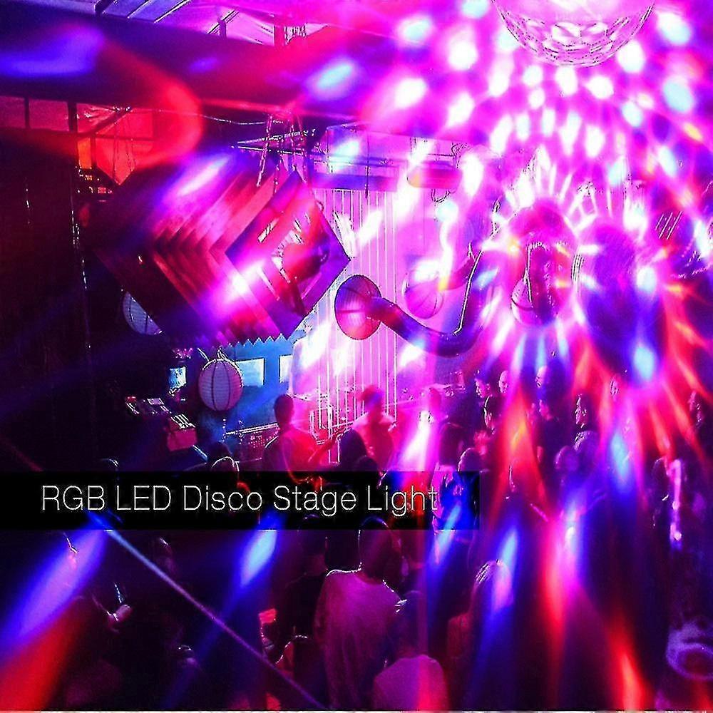 Remote control magic ball, mini LED crystal magic ball light, laser light, rotating colorful strobe