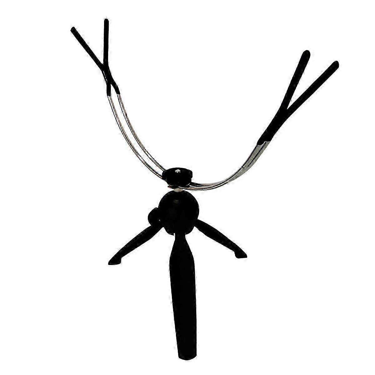Reinforced Double Ice Fishing Rod Stand with Folding Metal Tripod and Portable Triangle Design for Ice Fishing Enthusiasts