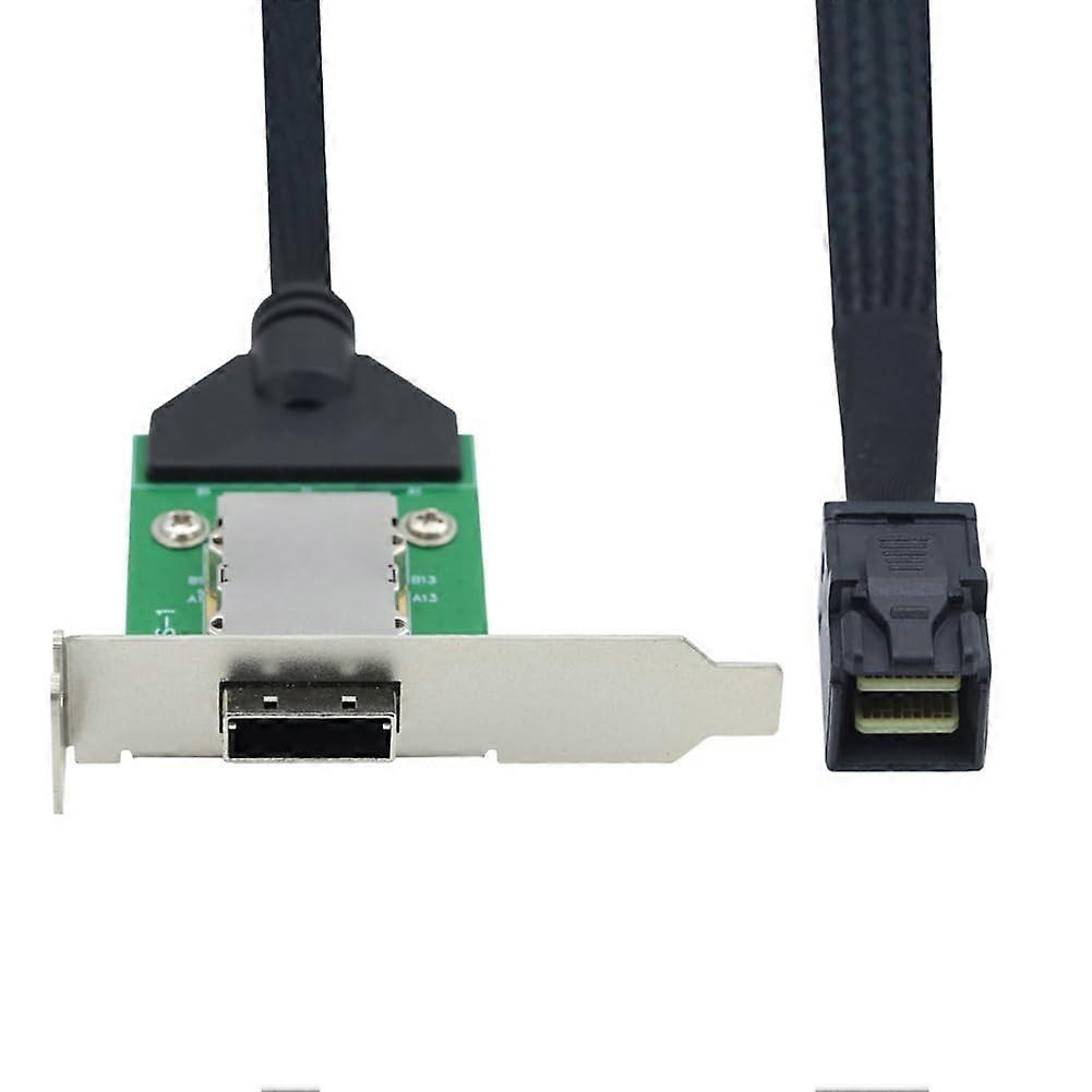 External Mini SAS HD SFF8088 26P PCBA Female Adapter With Low Profile Bracket To SAS SFF8643 12Gbps External 100Ohm A