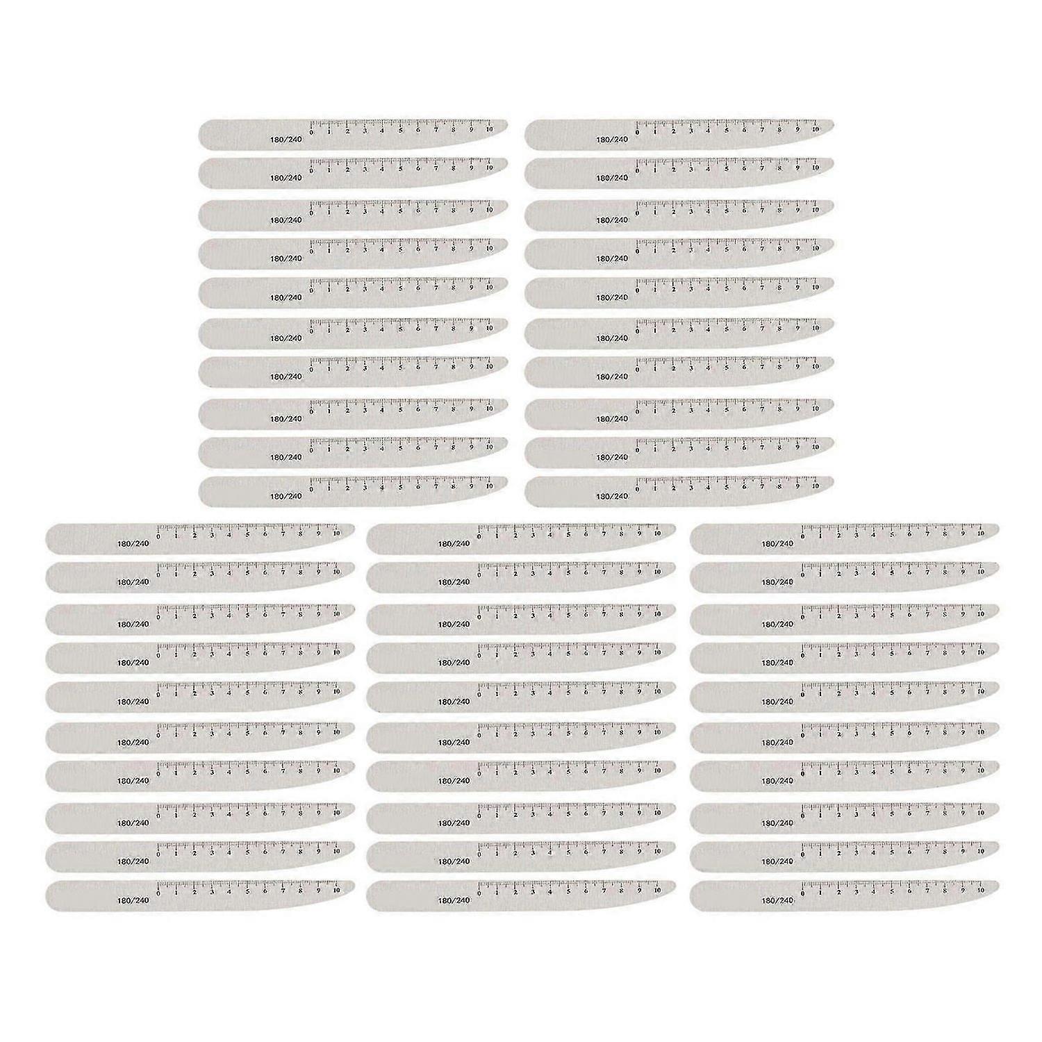 2025 Latest Model 50pcs Washable Reusable Nail File with Scale Professional Ho...