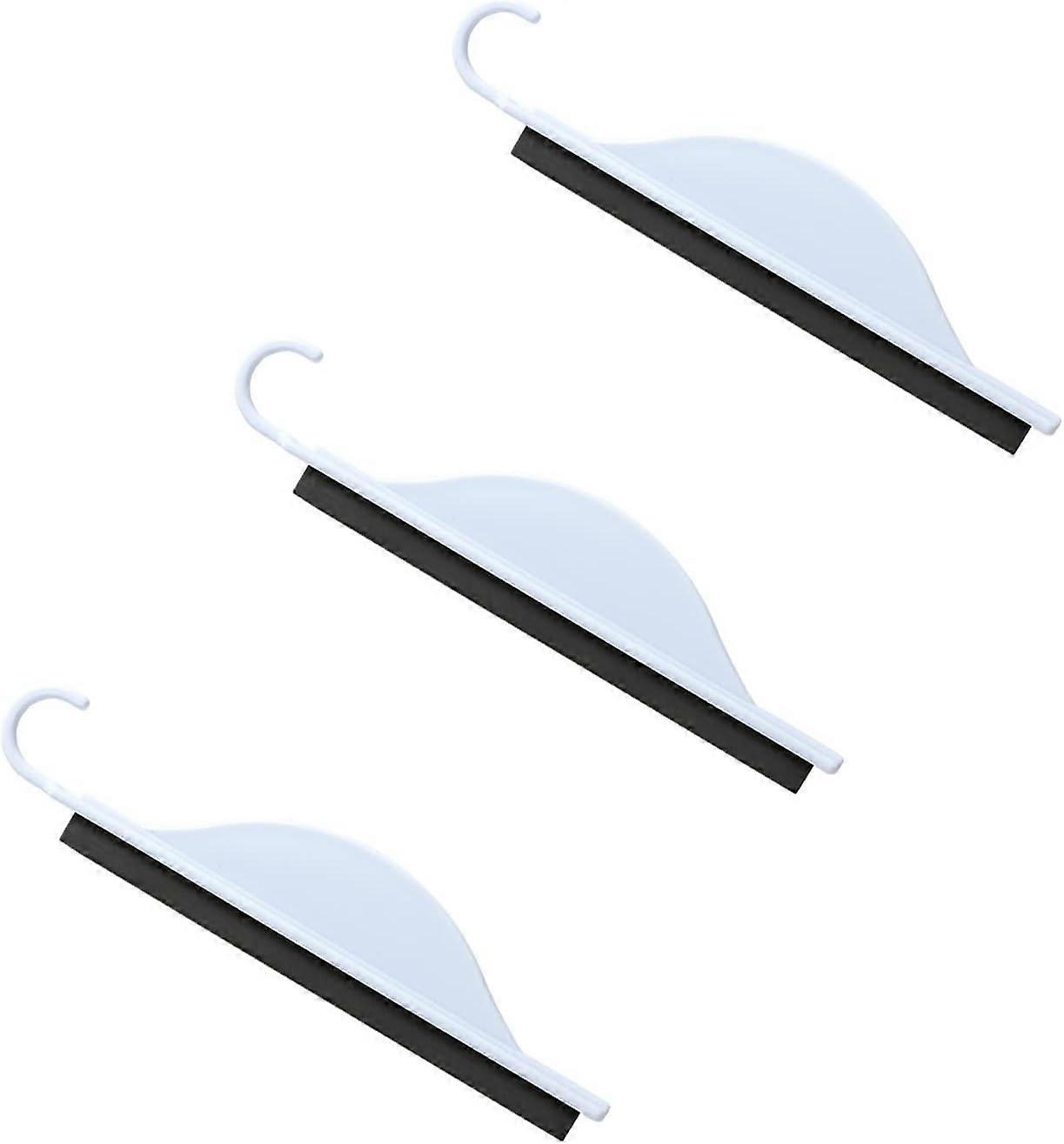 Shower Squeegee, Shower Squeegee Set Shower Squeegee Accessory Mini Window Squeegee, for Tile, Table Top, Glass - Cleaning Tools (3 Pack)，White，Fon