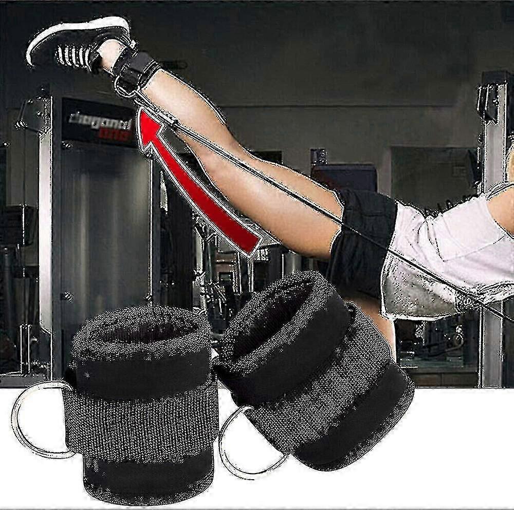 Komfortabel justerbar polstret ankel håndledd mansjetter Neopren polstrede stropper D-ring