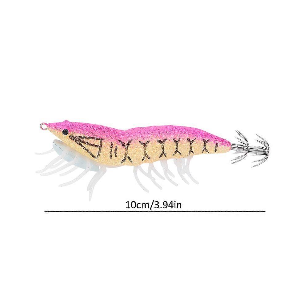 3g ABS Luminous Squid Hook Artificial Simulation Shrimp Fishing Lures Baits Fish Tackle Accessories005#