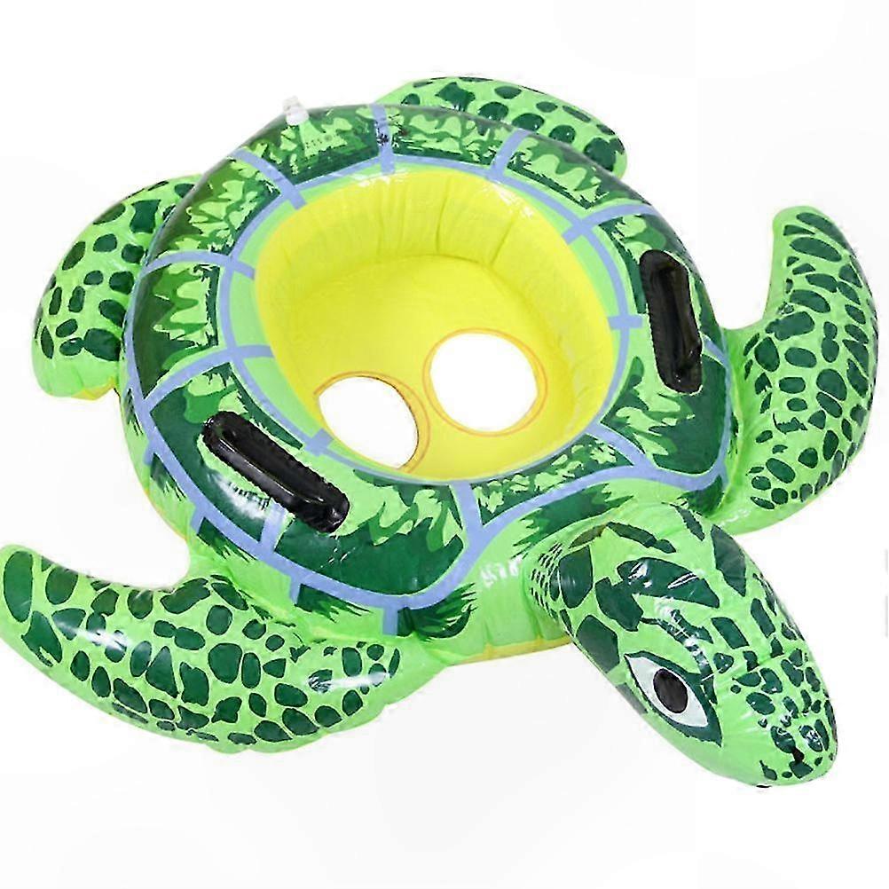 Toddler Turtle Swim Ring, Inflatable Pool Toy for Kids