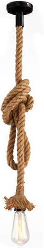 Industrial Hemp Rope Ceiling Lamp, Chandelier (1m)