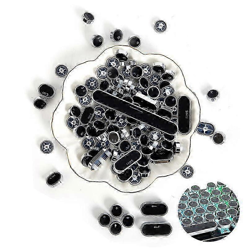 104 Keys Retro Round Keycaps Double Shot DIY Keycap Backlit Mechanical Keyboard