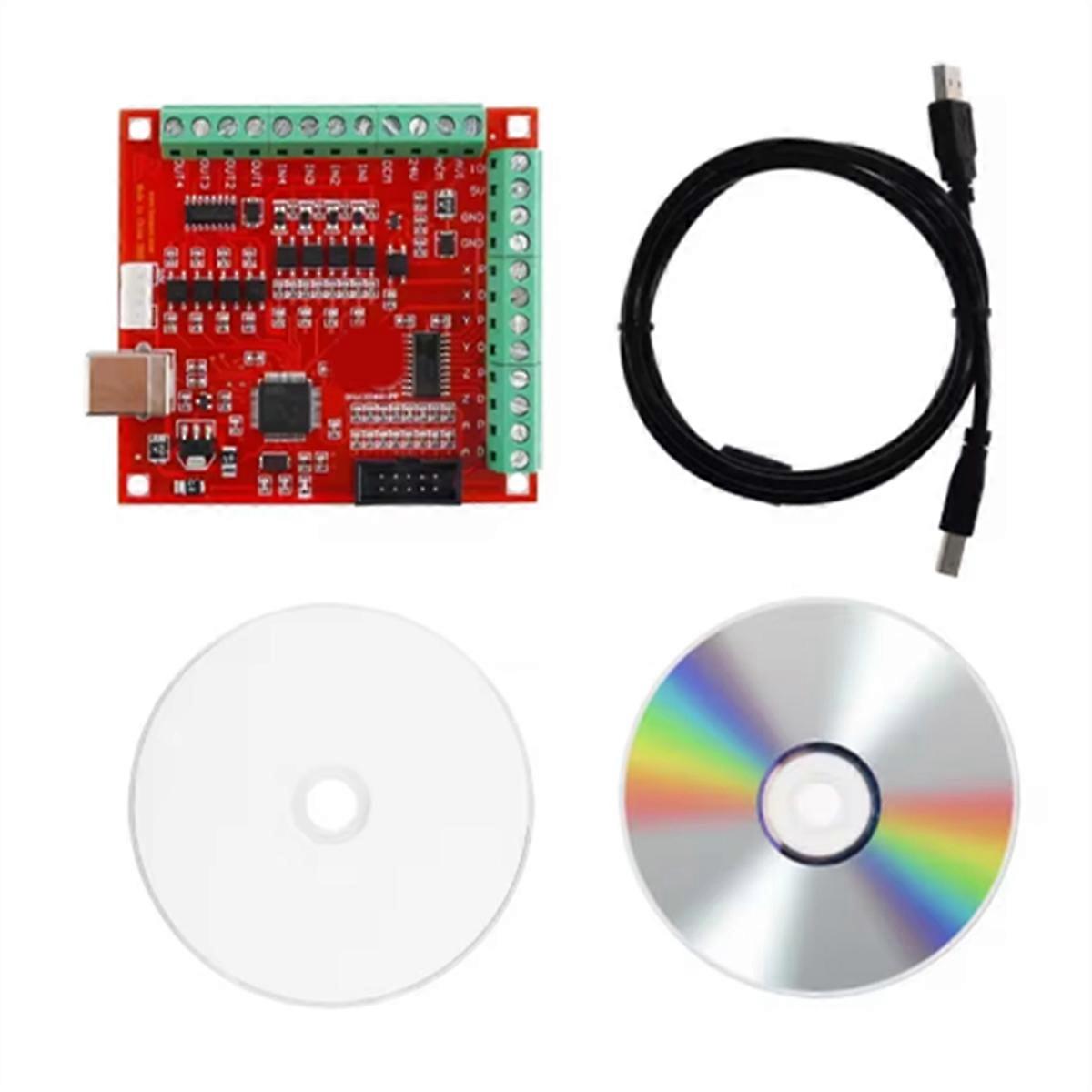 Breakout Board Moudle USB for 4- Controller Card Support Stepper and Servo Motor 100Khz with USB Ca