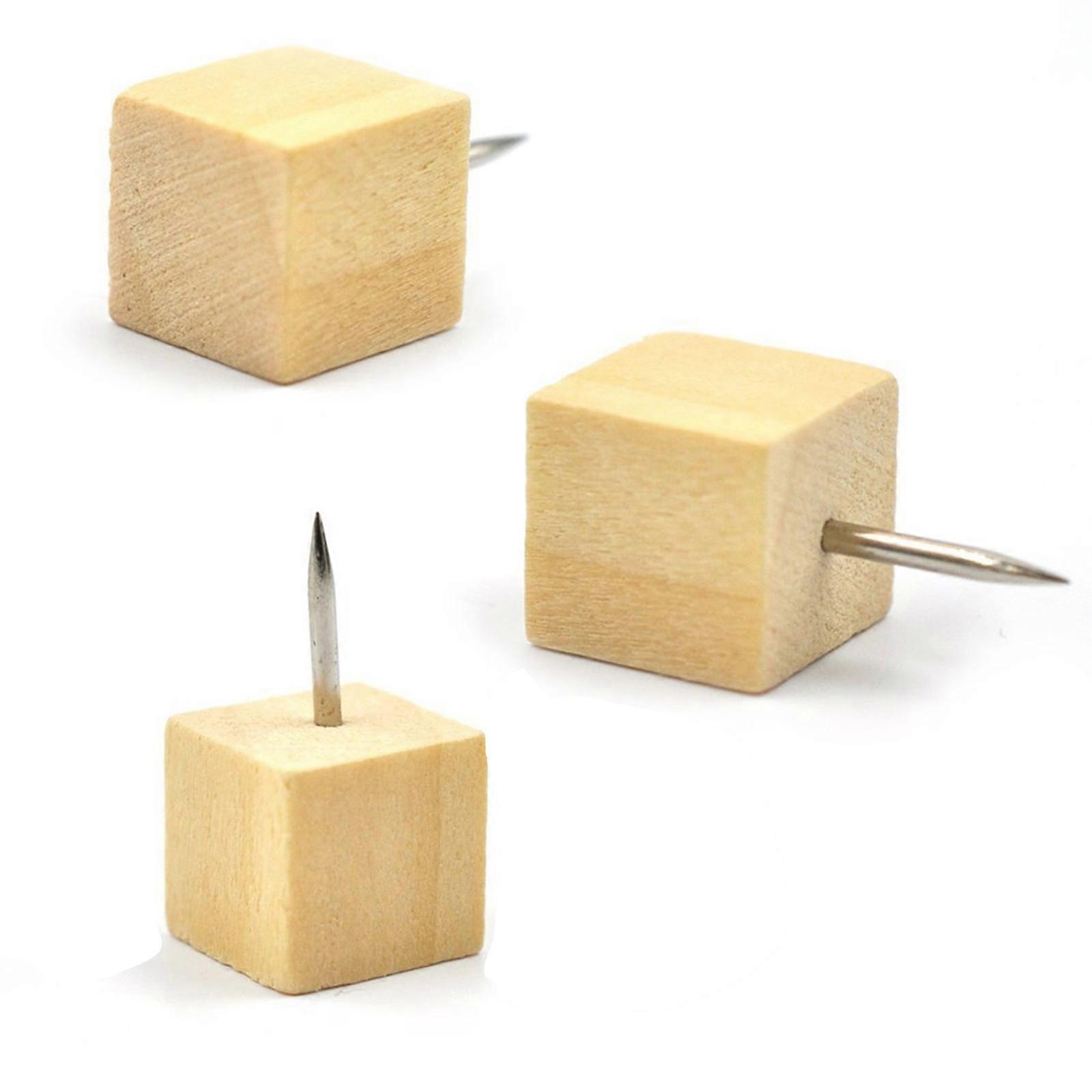 Thumbtack Wooden Thumb Tacks for Holding Items Use with 100Pcs Quantity