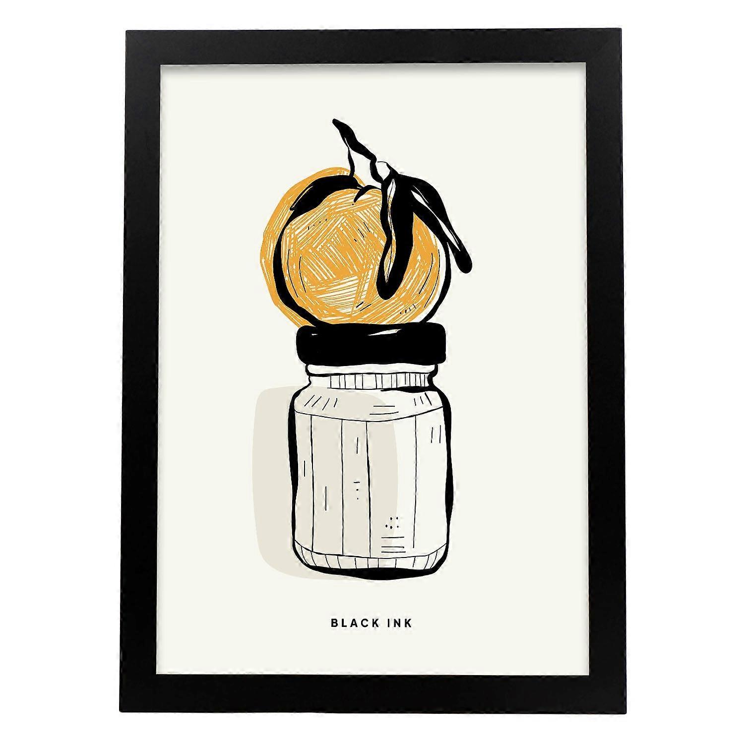 Poster mit orangefarbener Marmelade